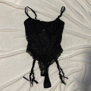 Victoria Secrets … sexy black lace lingerie